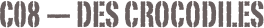 C08 — Des crocodiles